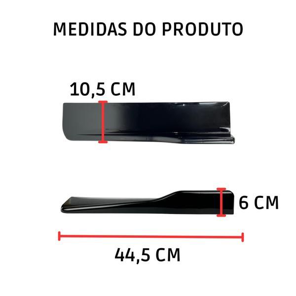 Imagem de Saia Lateral Universal Spoiler Ajustável Black Piano Audi Rs