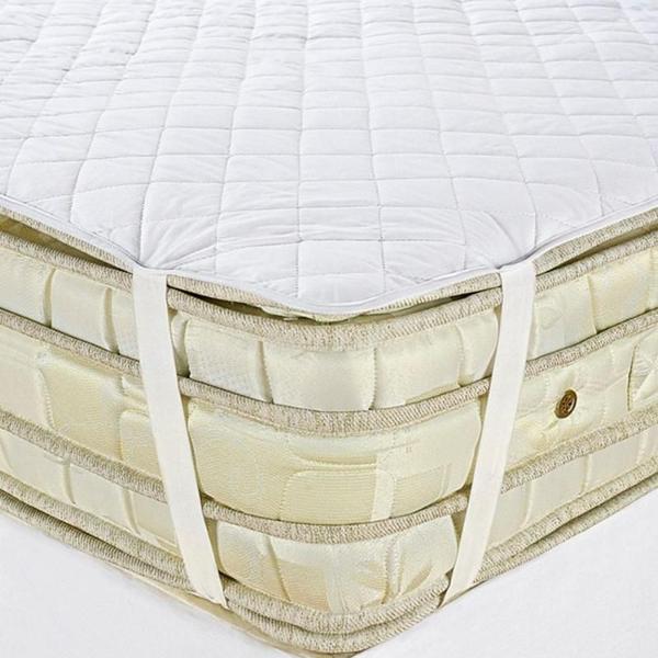 Imagem de Saia Para Cama Box Casal Padrão 100% Algodão Branco