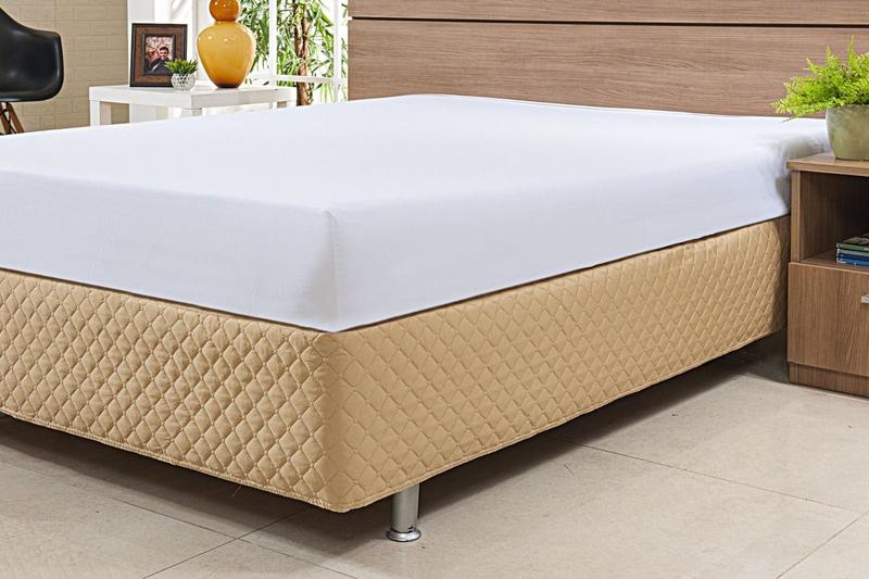 Imagem de Saia Para Cama Box Casal Queen Matelado Com Elástico Várias Cores