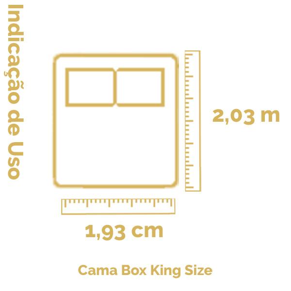 Imagem de Saia para Cama Box King Size Matelada Quadriculada Encaixe Prático