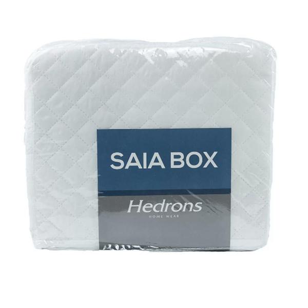 Imagem de Saia Para Cama Box Matelassada Solteiro Branca - Hedrons