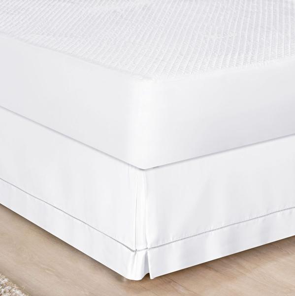 Imagem de Saia para Cama Box Queen Ponto Palito - Branco