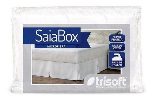 Imagem de Saia Para Cama Box Solteiro Hotel Design 88x188 Branco Trisoft