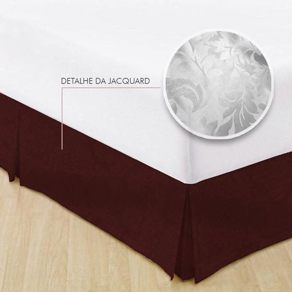 Imagem de Saia Para Cama Box Solteiro Jacquard Admirare