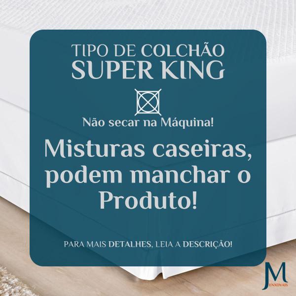 Imagem de Saia Pra Cama King Size Algodao Em Ponto Palito Percal 180 Fio Luxo