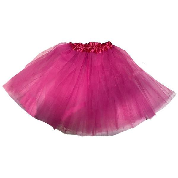 Imagem de Saia Tule Adulto 40Cm Lisa Rosa Pink Fantasia