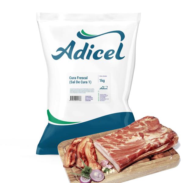 Imagem de Sal de Cura 1 para Bacon Cura Frescal Adicel - 1kg