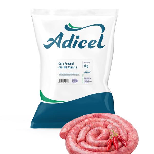 Imagem de Sal de Cura 1 para Linguiça Cura Frescal Adicel - 1kg