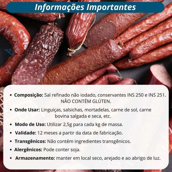 Imagem de Sal de Cura 2 para Salame Curamil Adicel - 1kg