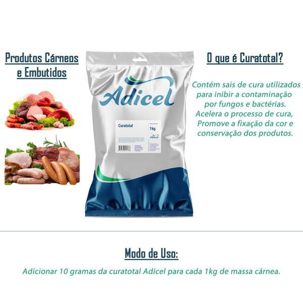 Sal de Cura Curatotal - 1kg - Adicel Ingredientes Imagem de Sal de Cura Curatotal - 1kg