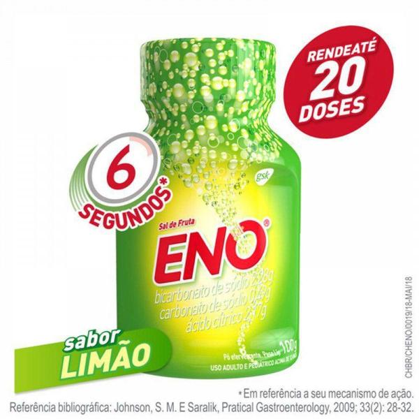 Imagem de Sal de Fruta Eno Limão frasco 100g - Gsk