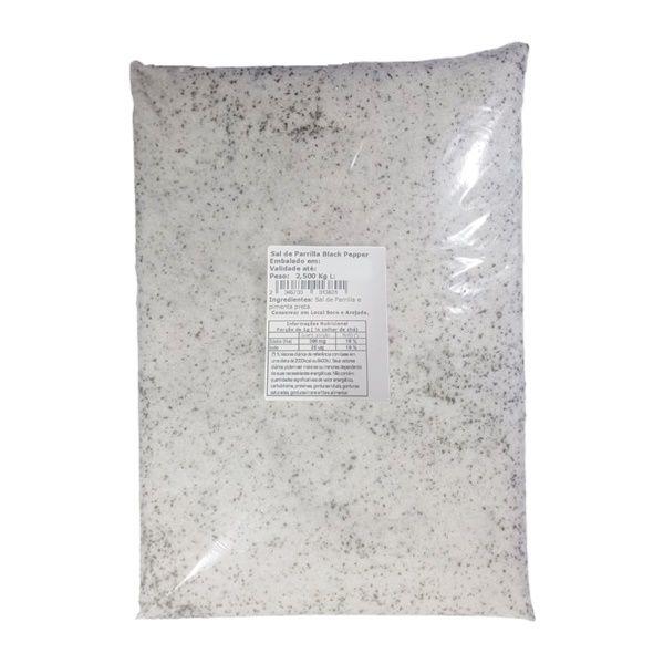 Imagem de Sal de Parrilla Black Pepper Para Churrasco 2,5 Kg com Laudo