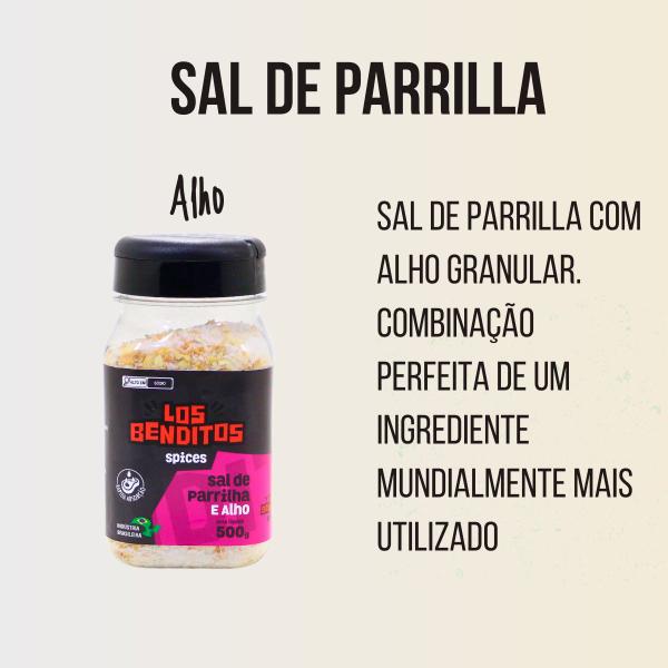 Imagem de Sal de Parrilla Com Alho Los Benditos - 500g