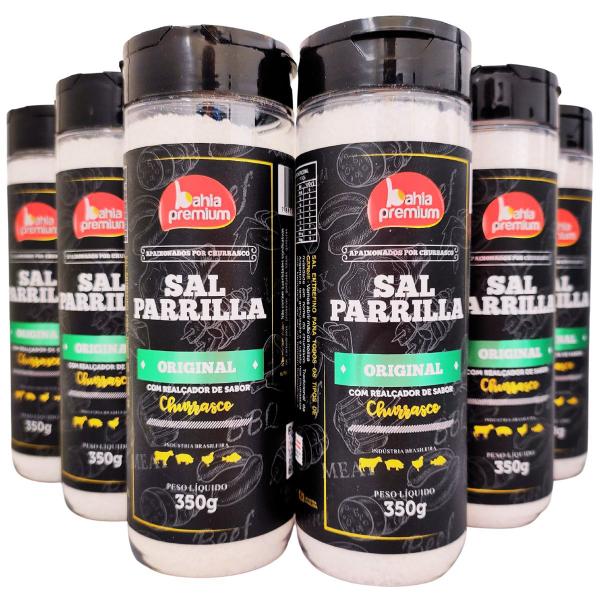 Sal de Parrilla Completo Sabor Chimichurri Churrasco 6 Unidades 350g Bahia Premium Imagem de Sal de Parrilla Completo Sabor Chimichurri Churrasco 6 Unidades 350g Bahia Premium
