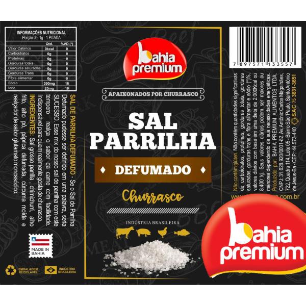 Sal de Parrilla Defumado Autentico 350g Para Churrasco Com Realçador de Sabor Bahia Premium Imagem de Sal de Parrilla Defumado Autentico 350g Para Churrasco Com Realçador de Sabor Bahia Premium