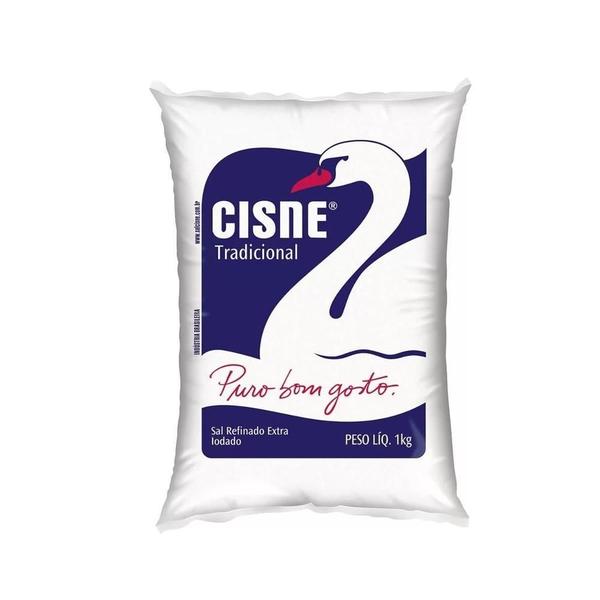 Sal Em Pacote De 1 Kg Várias Marcas Kit 10 - Cisne Imagem de Sal Em Pacote De 1 Kg Várias Marcas Kit 10