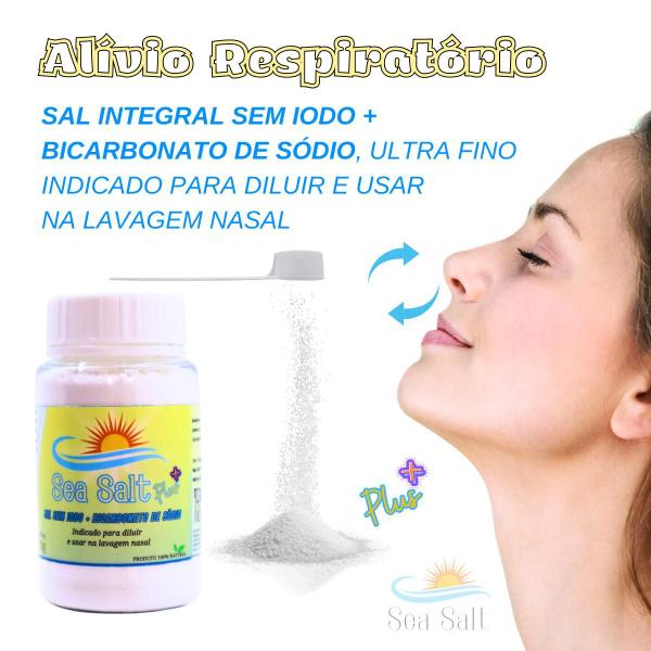 Imagem de Sal Lavagem Nasal Com Bicarbonato de Sodio 100g 3 Unidades