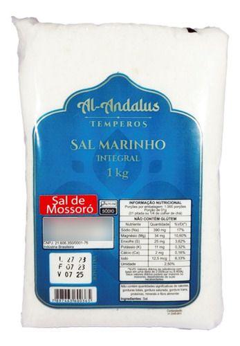 Imagem de Sal Marinho de Mossoró Integral com Iodo Al Andalus 1kg