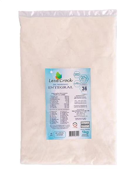 Sal Marinho Integral Leve Croc 1kg - Leve Crock Imagem de Sal Marinho Integral Leve Croc 1kg