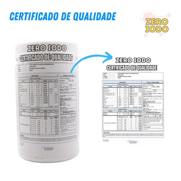 Sal Marinho Integral Moído Sem Iodo C/ 2 Un 1Kg (Total 2Kg) - Zero Iodo Imagem de Sal Marinho Integral Moído Sem Iodo C/ 2 Un 1Kg (Total 2Kg)