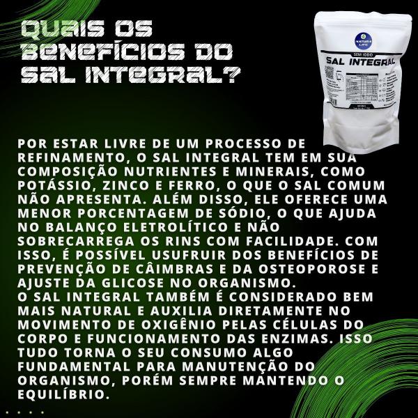 Imagem de Sal Marinho Integral Sem Iodo 3kg Mossoro (Moído) Mossoro