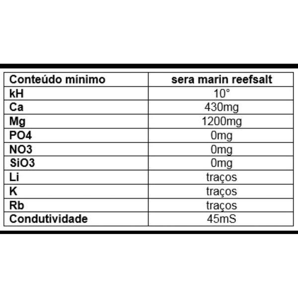 Imagem de Sal Marinho Sera Marin Reef 20kg para Aquários de Corais