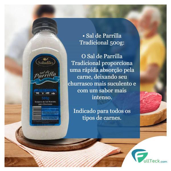 Sal Parrilla Tradicional 500g Para Churrasco Saladão Imagem de Sal Parrilla Tradicional 500g Para Churrasco Saladão