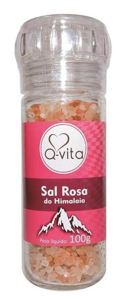 Imagem de Sal rosa do himalaia com moedor 100 gramas - Q-vita - 01 un