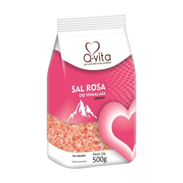 Imagem de Sal Rosa Do Himalaia Grosso 500G Q-Vita