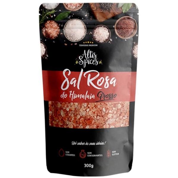 Imagem de Sal Rosa do Himalaia Grosso Stand-Up 300g com zíper - Altis Spices