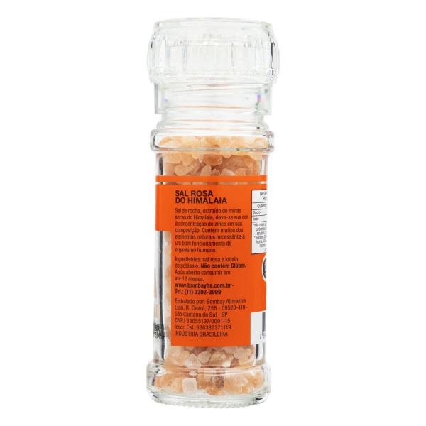 Sal rosa grosso bombay moedor vd 100g Imagem de Sal rosa grosso bombay moedor vd 100g