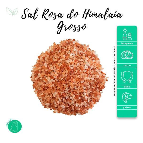 Imagem de Sal Rosa Superior Himalaia Grosso Kit 4 Pote Com Dosador 50G