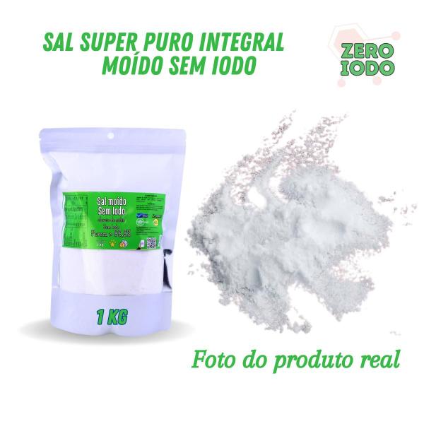 Imagem de Sal Ultrapuro Sem Iodo Moido 1Kg Com Pureza Superior a 99,5%