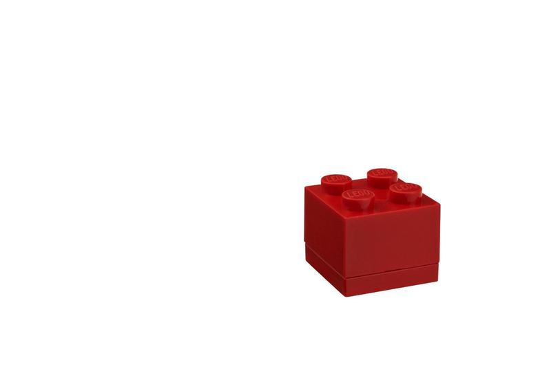 Imagem de Sala Copenhaga, LEGO Mini Box - 1,8 x 1,8 x 1,7 pol - Tijolo 4, Azul Claro