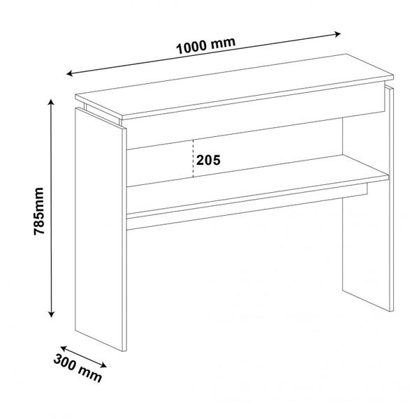 Imagem de Sala de Estar com Painel para TV até 40 Polegadas Mesa de Centro Saara e Aparador Creta Artely Pinho/Off White