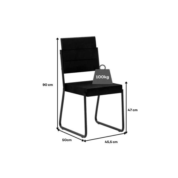 Imagem de Sala de Jantar Completa 1588 Aço c/ Tampo Madeirado 100cm e 4 Cadeiras 1736 Prata/Mocca - Carraro