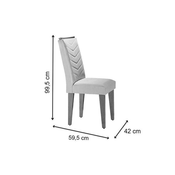 Imagem de Sala de Jantar Completa Londrina c/ Tampo Madeirado c/ Vidro 180cm + 6 Cadeiras Londrina Imbuia/Linho Bege - Rufato