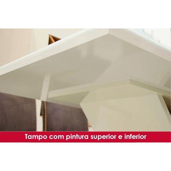 Imagem de Sala de Jantar Completa Solana SC68 Tampo Madeirado c/ Vidro Canto Curvo 160x90cm e 6 Cadeiras Vita Nature/Veludo Light Linho - Henn