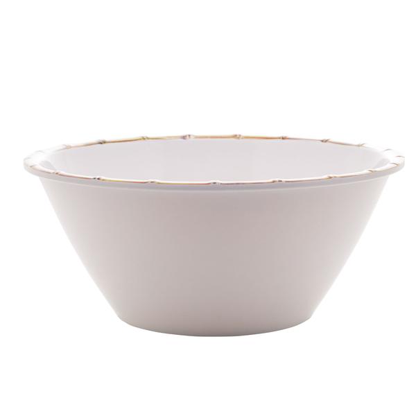 Imagem de Saladeira Bowl 25cm Melamina Bowl Branco Bambu 28314