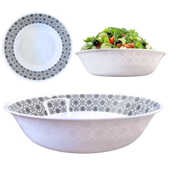 Imagem de Saladeira Bowl Cumbuca Redonda em Melamina Decorada 25cm