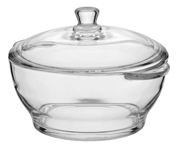 SALADEIRA COM TAMPA VIDRO 1,5L 14x22x22cm TRANSPARENTE BOWL TIGELA - NH Imagem de SALADEIRA COM TAMPA VIDRO 1,5L 14x22x22cm TRANSPARENTE BOWL TIGELA