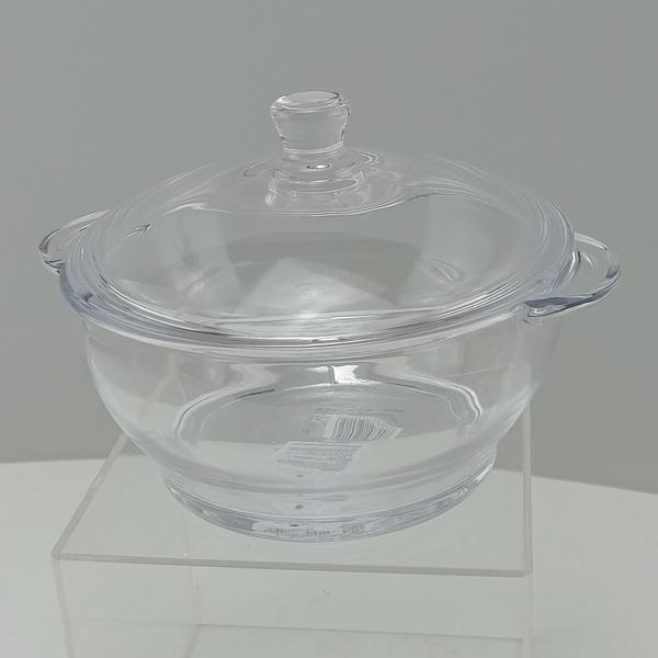 SALADEIRA COM TAMPA VIDRO 1,5L 14x22x22cm TRANSPARENTE BOWL TIGELA - NH Imagem de SALADEIRA COM TAMPA VIDRO 1,5L 14x22x22cm TRANSPARENTE BOWL TIGELA