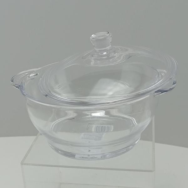 SALADEIRA COM TAMPA VIDRO 1,5L 14x22x22cm TRANSPARENTE BOWL TIGELA - NH Imagem de SALADEIRA COM TAMPA VIDRO 1,5L 14x22x22cm TRANSPARENTE BOWL TIGELA