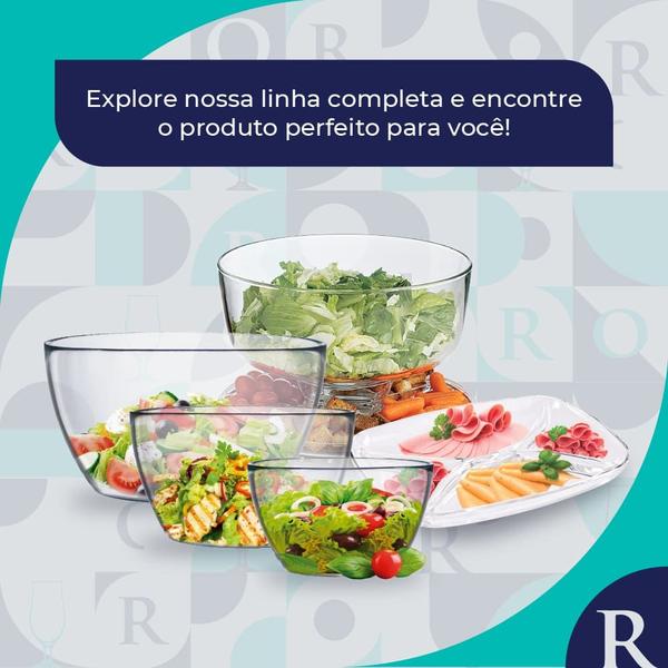 Imagem de Saladeira de Vidro Quadrada Stephanie G 2700ml - Ruvolo