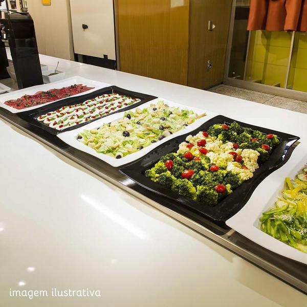Saladeira Moove Retangular 5L Preta em Policarbonato Linha Profissional Cook VEM Imagem de Saladeira Moove Retangular 5L Preta em Policarbonato Linha Profissional Cook VEM