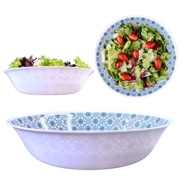 Saladeira Redonda Bowl em Melamina 25cm Grande c/ Estampa - Sk Imagem de Saladeira Redonda Bowl em Melamina 25cm Grande c/ Estampa