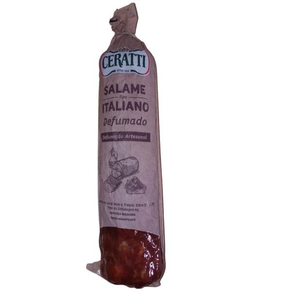 Salame Ceratti Italiano Defumado Artesanal 500g Imagem de Salame Ceratti Italiano Defumado Artesanal 500g