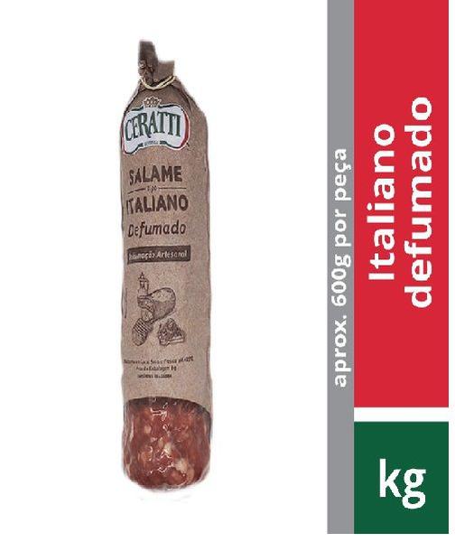 Salame Ceratti Italiano Defumado Artesanal 500g Imagem de Salame Ceratti Italiano Defumado Artesanal 500g