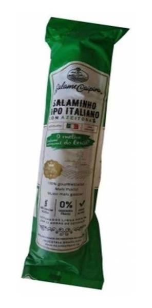 Salame Tipo Italiano Defumado Com Azeitonas 2 Peças - SALAME CAIPIRA Imagem de Salame Tipo Italiano Defumado Com Azeitonas 2 Peças - SALAME CAIPIRA