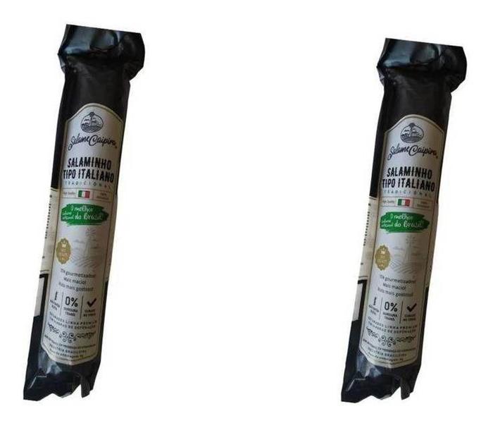 Salame Tipo Italiano Defumado Curado No Vinho 2 Peças - SALAME CAIPIRA Imagem de Salame Tipo Italiano Defumado Curado No Vinho 2 Peças - SALAME CAIPIRA